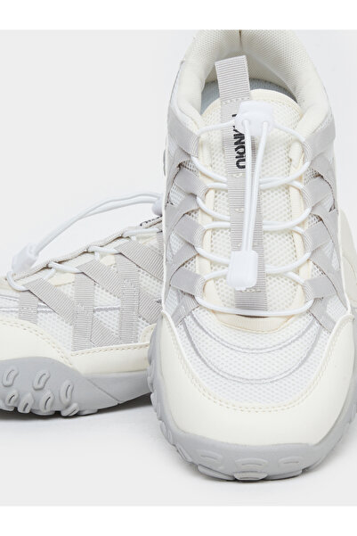 Styli Women Toggle Lace Sporty Sneakers