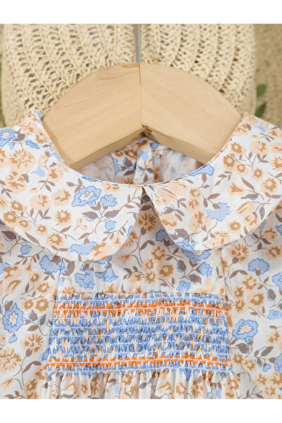 Take Two By Styli Girls Floral Print Peter Pan Collar Top