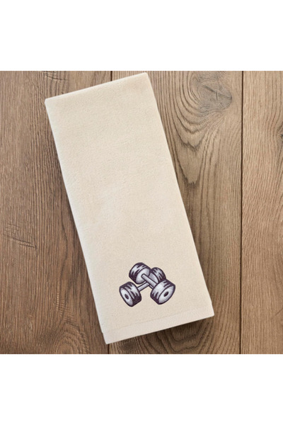Ursa Dumbbell (Dumbell) Embroidered Design Sports Towel Small Size 30X50