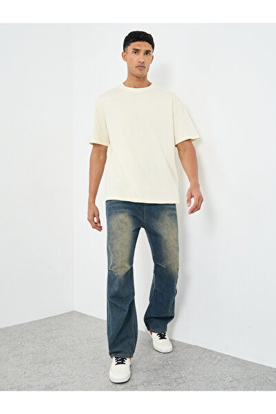 Styli Men Oversized Japanese Graphic Back Print T-Shirt