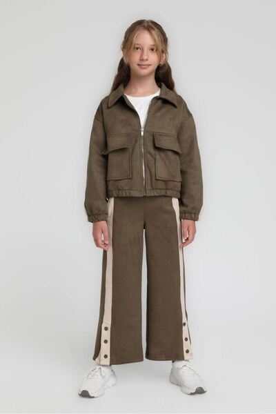 HAUSEkids Costum pentru fetiță Amber Moss, 9-14 ani - kaki