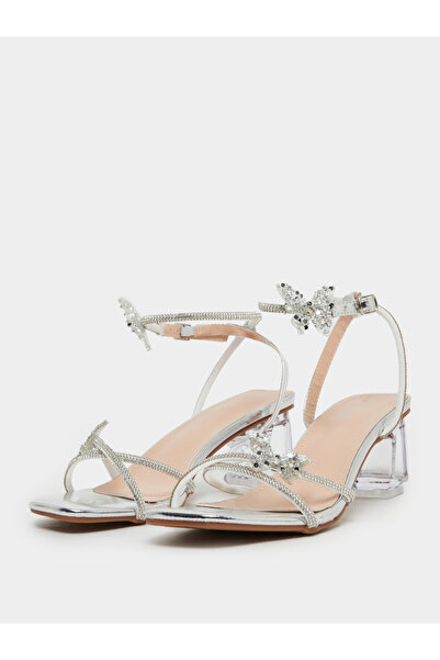Take Two By Styli Embellished Butterfly Detail Block Heel Sandals