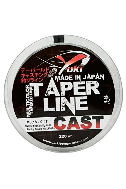 Yuki Taper Line Cast 220mt 0.18-0.47mm Misina