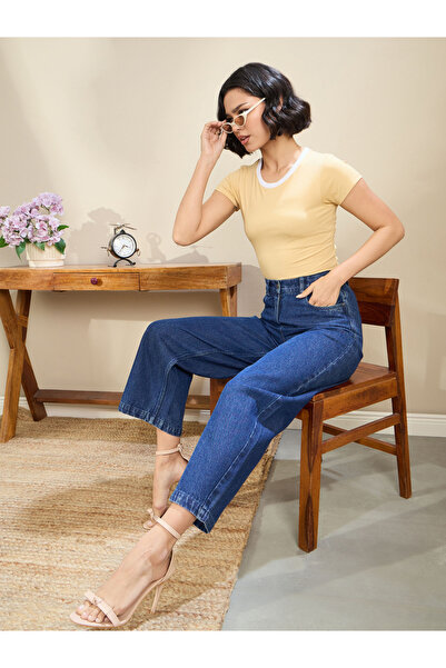 Sassafras By Styli Women High Rise Balloon Fit Jeans