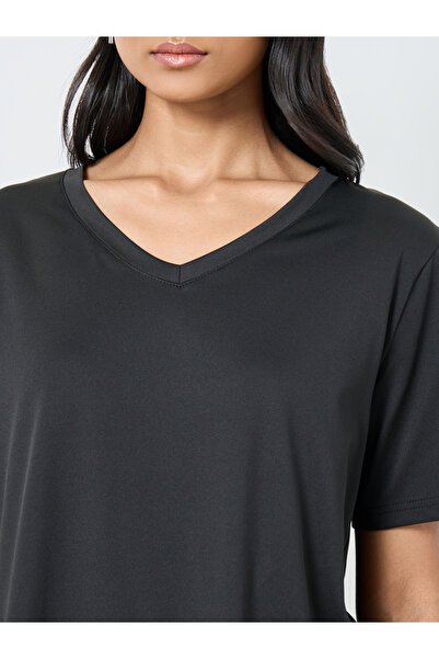 Take Two By Styli Solid V-Neck Regular Fit T-Shirt