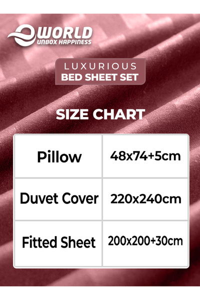 Eworld 4 Piece King Size White Striped Bedding Set – Microfiber Duvet Cover, Fitted Sheet & 2 Pillowcases