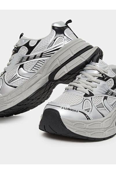 Styli Women Textured Chunky Sneakers