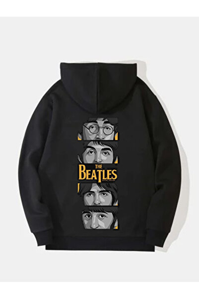 MAGORS سترة روك قطنية مطبوعة بأكمام طويلة من THE BEATLES مصنوعة من 3 خيوط