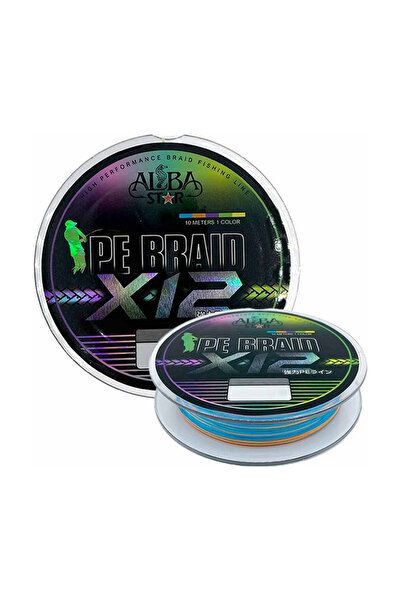 Albastar Carrier 12X Pe Fishing Line Multi Color 150 Mt. 0.18mm