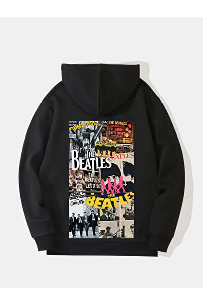 MAGORS سترة روك قطنية مطبوعة بأكمام طويلة من THE BEATLES مصنوعة من 3 خيوط