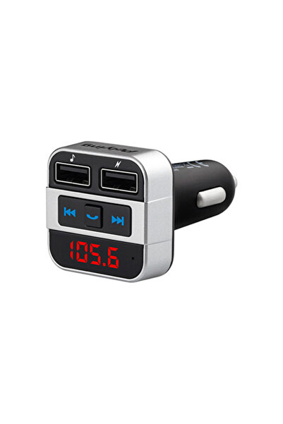 Peiying Bluetooth 4.2 FM трансмитер за кола с микрофон, двоен USB, AUX, 12-24V