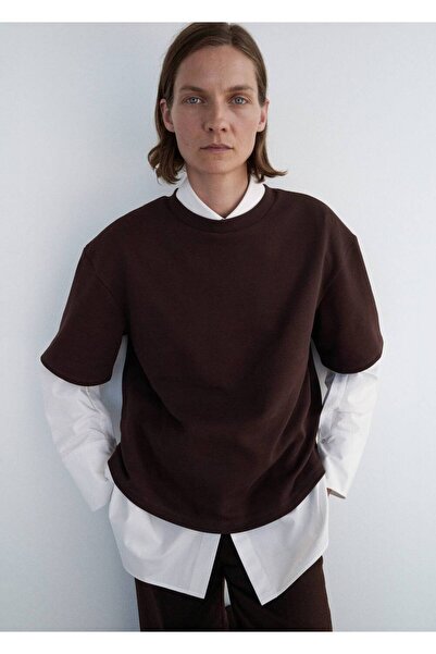 MANGO Woman Oversize pamuklu tişört