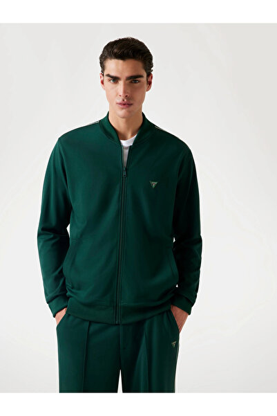 Guess Interlock Erkek Yeşil Sweatshirt M5YQ04KCBR2-G8U1