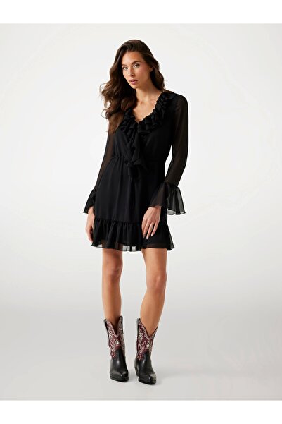 Guess Sana Kadın Siyah Elbise W5PK2RWP690-JBLK