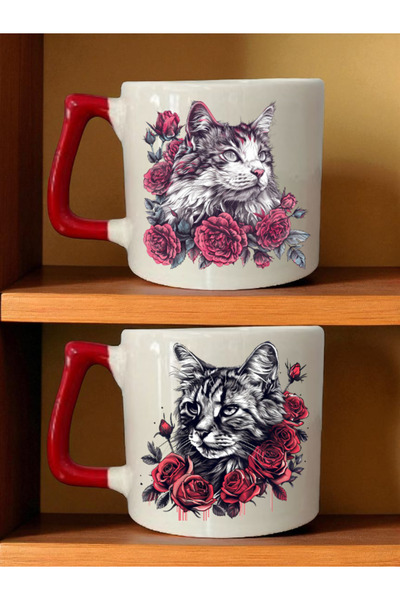 lili hediyelik كوب قهوة جميل على شكل قطة - هدية عيد الأم، هدايا أعياد الميلاد