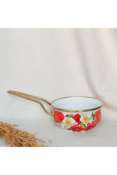 EBRULİEMAYE وعاء جيلينكيب لوكس المطلي بالمينا للصلصة والطهي سعة 1 لتر بقطر 16 سم