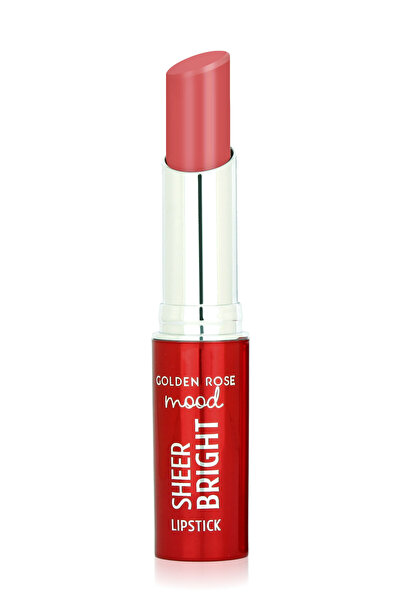 Golden Rose Mood Sheer Bright Lipstick - 106 Peachy Pink - Yarı Transparan&Parlak Bitişli Nemlendirici Pembe Ruj