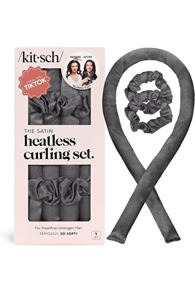 Kitsch Satin Heatless Curling Set - Hair Rollers for Heatless Curls | Heatless Hair Curlers & Hot Ro