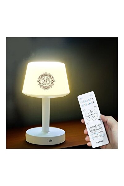 Generic Desk Lamp Qur'an Speaker-Bluetooth, 7 Colors LED Touch Table Lamp 8GB, With 16 Reciters Plus