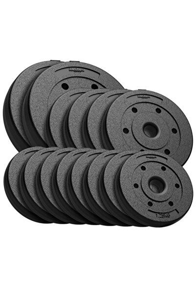 Rebel Set de discuri de greutate active, acoperite cu PVC, 30 kg, 14 discuri,...