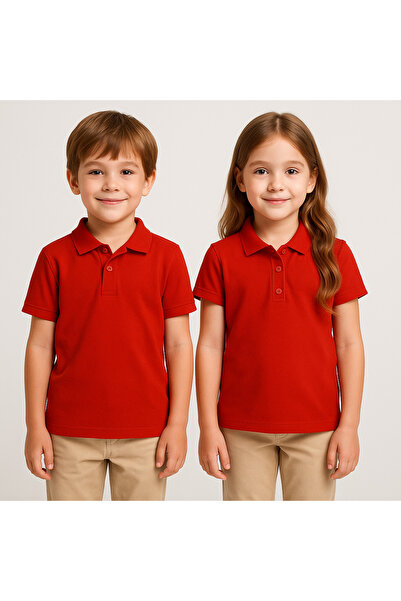 MUNİS BABY 2’Lİ POLO YAKA OKUL T-SHİRT %100 PAMUK
