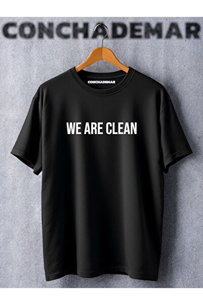 Vordevia Tricou oversize cu imprimeu We Are Clean