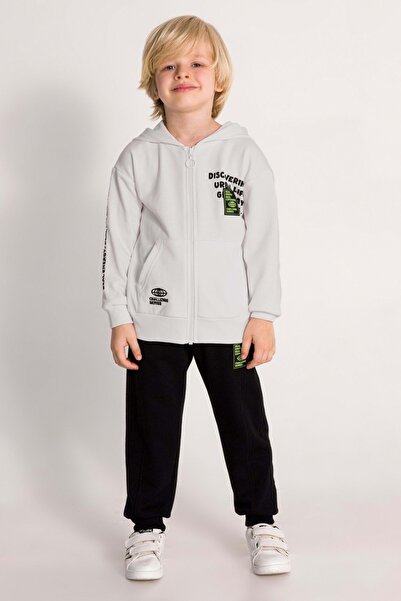 ww waka waka kids store Boys' Zip-Up Hoodie Tracksuit Set – Printed Sweatshir...