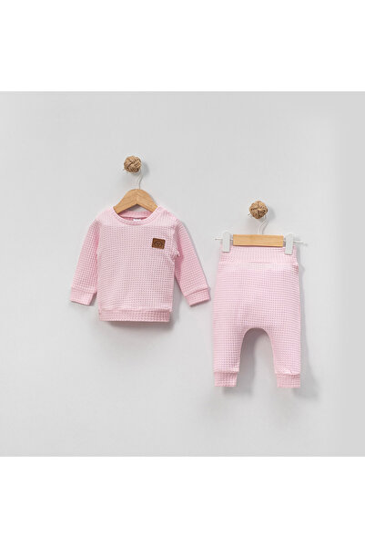 Yumilio مجموعة سوفت تاتش بنمط الوافل – طقم أطفال مكون من قطعتين علوية وسفلية