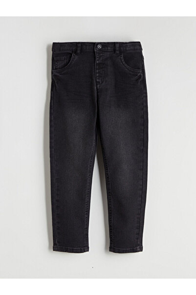 LC Waikiki Two Mt Shop Quality Lcw Kids Black Denim Straight Slim & Slim Regu...