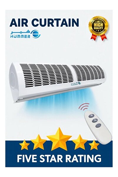 HAMER ستارة هوائية 90 سم | عزل مثالي وتشغيل تلقائي مزودة بجهاز تحكم عن بعد تحافظ على الجو air curtain