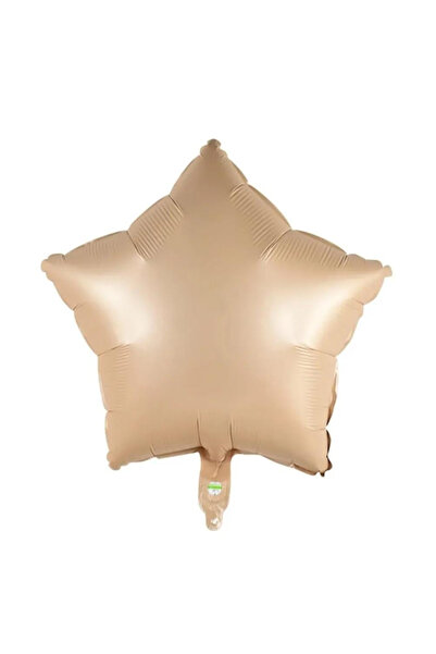 Baloncu Dükkanı Star Foil Balloon Beige Cream Coffee