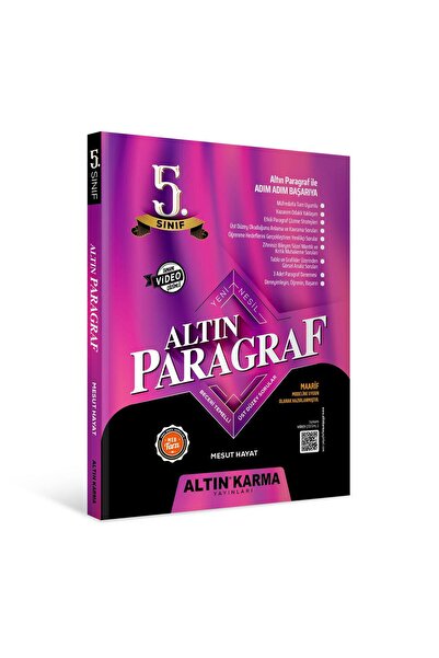 Altın Karma Yayınları Altın Karma 5.Sınıf Altın Paragraf Soru Bankası (MESUT ...