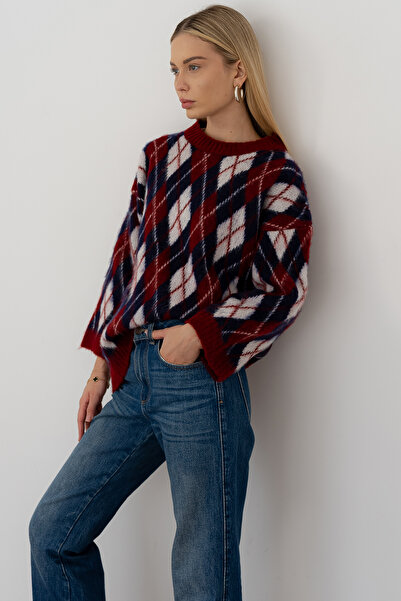 Noa Noa Women's Oversize Sardon Mohair Sweater – Soft Textured & Patterned