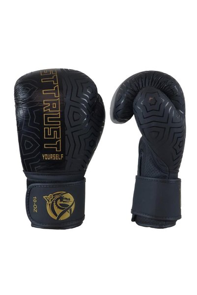 Dragondo Cool Lime Genuine Leather Kick Boxing Gloves Boxing Gloves Muay Thai Dragon Bandage Mouthguard 3-Piece Set