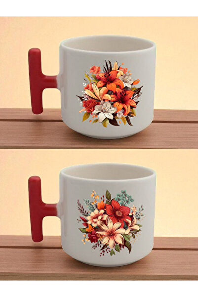 lili hediyelik كوب لاتيه مطبوع عليه زهور - منتجات صندوق الهدايا، أدوات صندوق ...