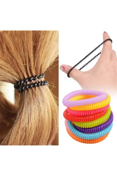 MutluBiDünya 10 Adet Rengarenk İnce Kablo Toka Makarna Toka