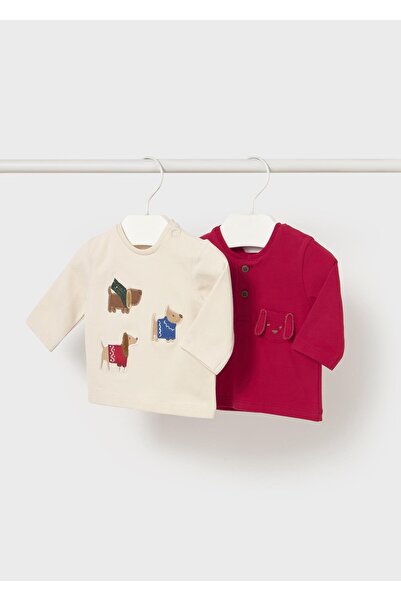 MAYORAL Newborn Erkek Bebek İkili Sweatshirt Bej