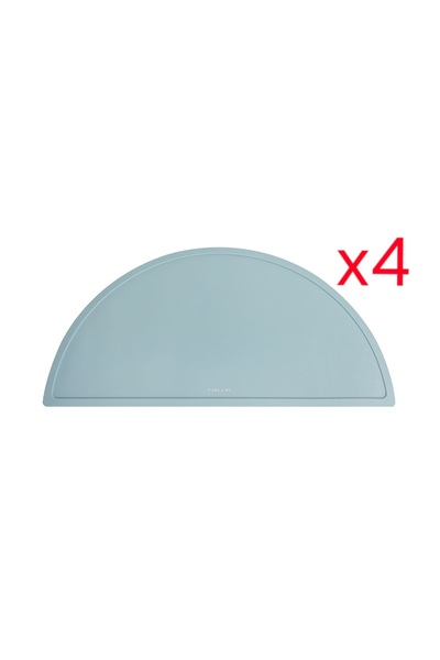 Porland Fancy Silicone Blue Baby Tableware Mat Set of 4 45 cm
