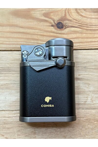 COHİBA Puro Çakmağı 4Pürmüzlü Jet Bütan Şık Masa Tipi