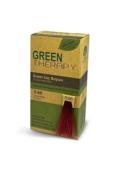 Green Therapy Cream Hair Dye 5.66 Wine Red N.Beauty143