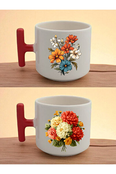 lili hediyelik كوب لاتيه مطبوع عليه زهور - منتجات علب الهدايا، أدوات علب الهدايا