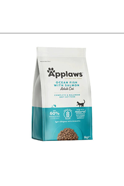 Applaws ابلاوز طعام جاف سمك مع سلمون للقطط المعقمة 6 كغ