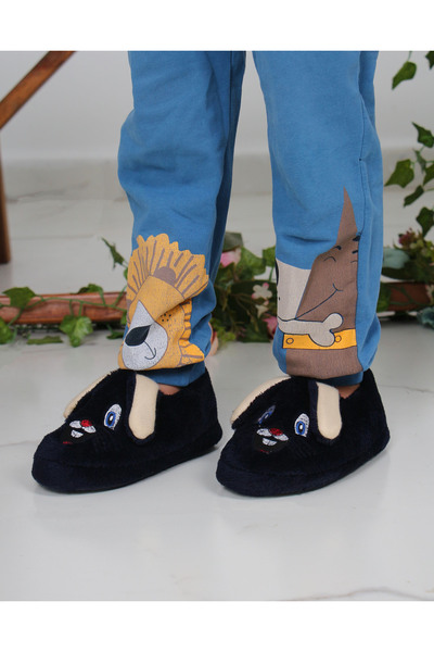 Phirus Unisex Çocuk Tavşan Figürlü Sevimli Peluş Panduf – Pembe | Rahat, Sessiz ve Kaymaz Taban
