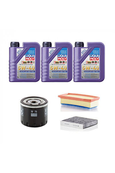 Dacia Pachet Revizie Carbon Ulei Liqui Moly HT 5W40 + Filtre Mann pentru Logan II/ MCV II 1.0 SCe 75