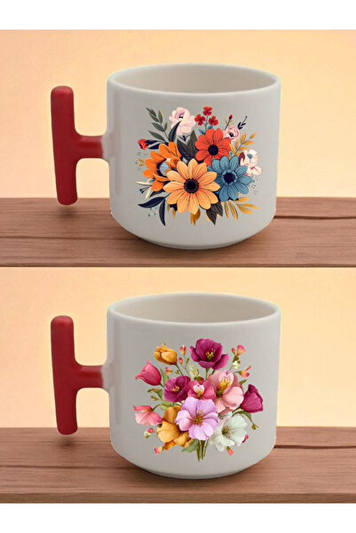 lili hediyelik كوب لاتيه مطبوع عليه زهور - منتجات صندوق الهدايا، أدوات صندوق ...