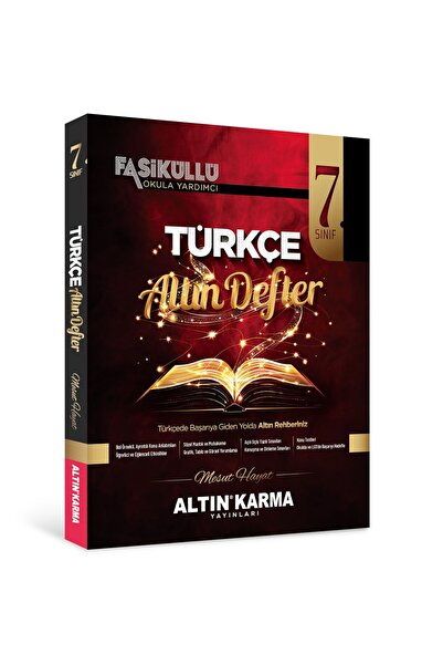 Altın Karma Yayınları Altın Karma 7.Sınıf Türkçe Altın Defter (MESUT HAYAT)