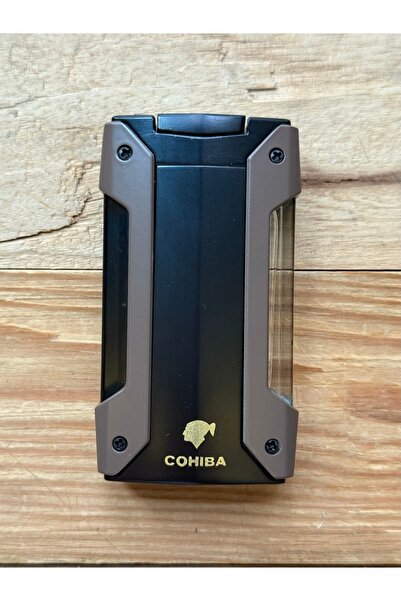 COHİBA Puro Çakmağı Pürmüzlü Jet Bütan Dahili Delicili Arka Bölümü Ayaklık Öz...