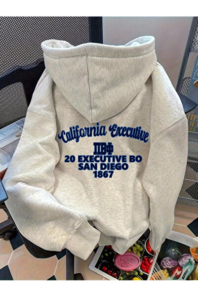 LAMASTRE California Ex Kapüşonlu Swea tricou - Decolteu tip crew oversize cu ...