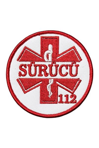 Ex Patch 112 Acil Servis Sürücü Peç Nakış Patch - 8 cm