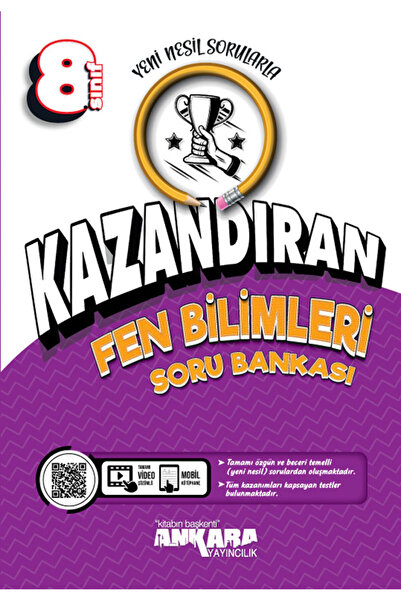 Ankara Yayıncılık 2025-2026 Müfredat 8. Sınıf Kazandıran Fen Bilimleri Soru B...